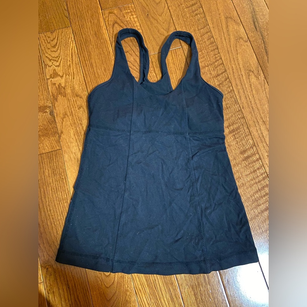 Lululemon Athletica Black Racerback Tank Top